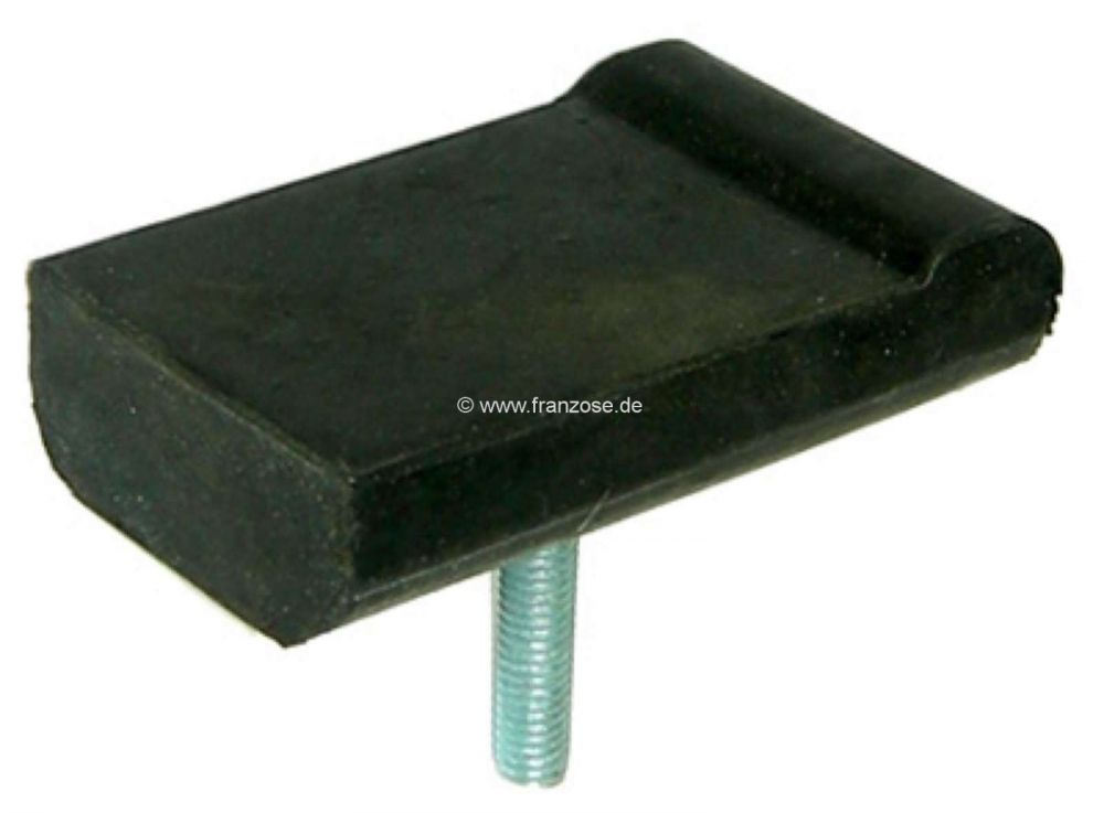 Citroen-DS-11CV-HY - Rubberen buffer voor de onderste dwarsbalk. Geschikt voor Citroen 11CV. Afmeting: 62 x 40m