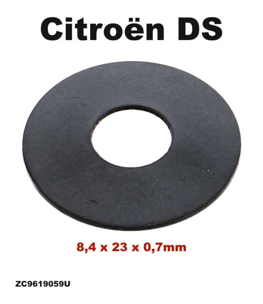 Citroen-DS-11CV-HY - Stuurfusee veerring. Geschikt voor Citroën DS. Afmeting: 8,4 x 23 x 0,7mm. Of. Nr. ZC9619