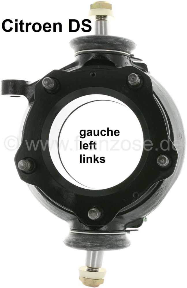 Citroen-DS-11CV-HY - Wielnaaf linksvoor, in ruil. Geschikt voor Citroën DS. De wielnaaf is gerepareerd met nie