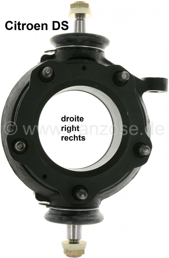 Citroen-DS-11CV-HY - Wielnaaf rechtsvoor, in ruil. Geschikt voor Citroën DS. De wielnaaf is gerepareerd met ni