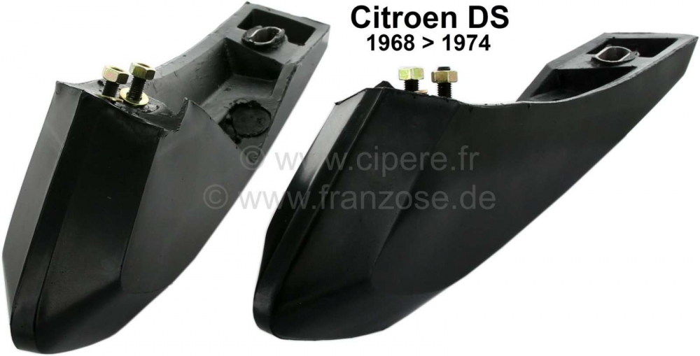 Sonstige-Citroen - Voorbumper claxon (links + rechts, 2 stuks). Geschikt voor Citroen DS, van 1968 tot 1974. 
