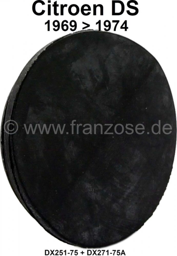 Sonstige-Citroen - Rubberen plug voor de slinger in het voorpaneel. Geschikt voor Citroen DS, vanaf modeljaar