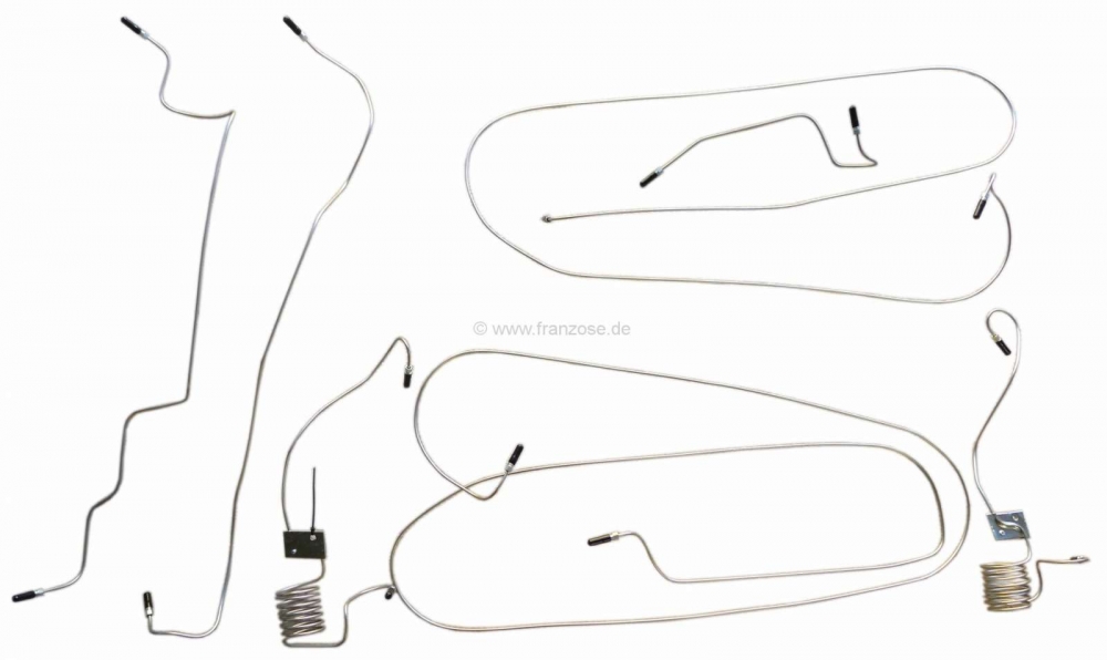 Sonstige-Citroen - Remleidingset voor CX Break, Prestige 09.76-90, roestvrij staal, 7 leidingen in totaal