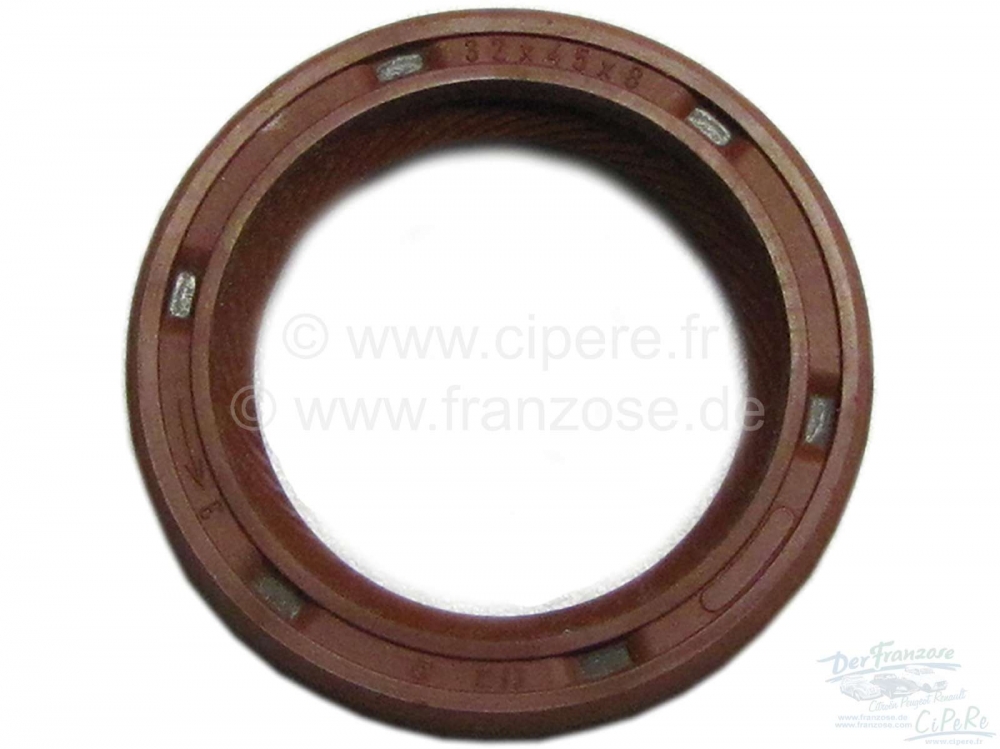 Renault - P 504V6/R30, oliekeerring nokkenas (linksdraaiend). Geschikt voor Peugeot 504 V6, 604 V6. 