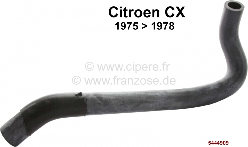 Sonstige-Citroen - CX, onderste radiatorslang voor de warmtewisselaar (kachel). Geschikt voor Citroen CX, van