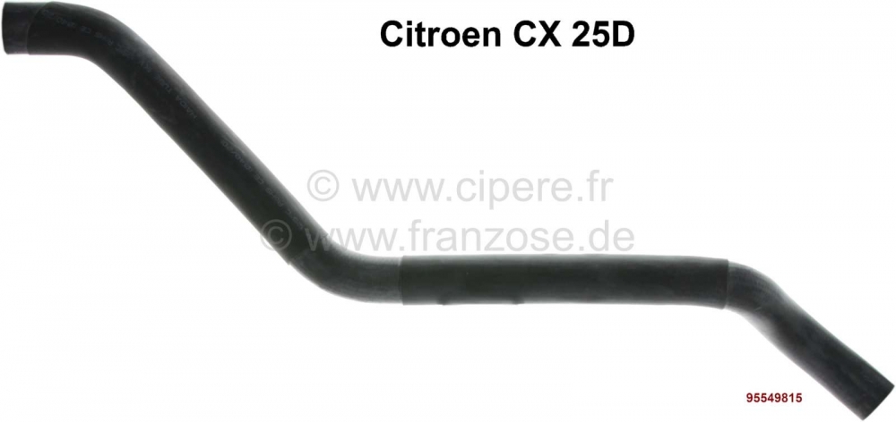 Sonstige-Citroen - CX, radiatorslang vanaf de cilinderkop. Geschikt voor Citroen Diesel 25D (niet voor turbod