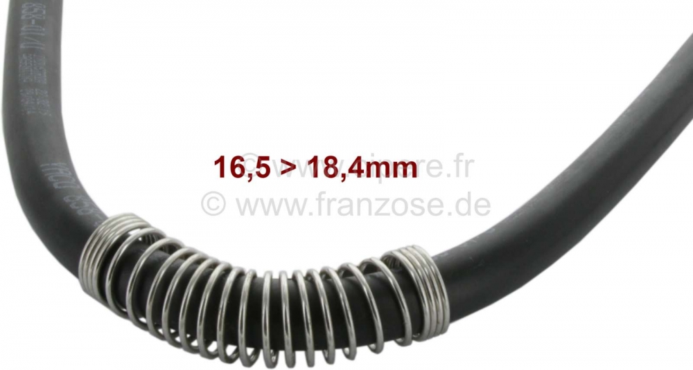 Renault - Slangbuigmof. Geschikt voor slangen met een buitendiameter van 16,5 > 18,4 mm. Lengte: 70 