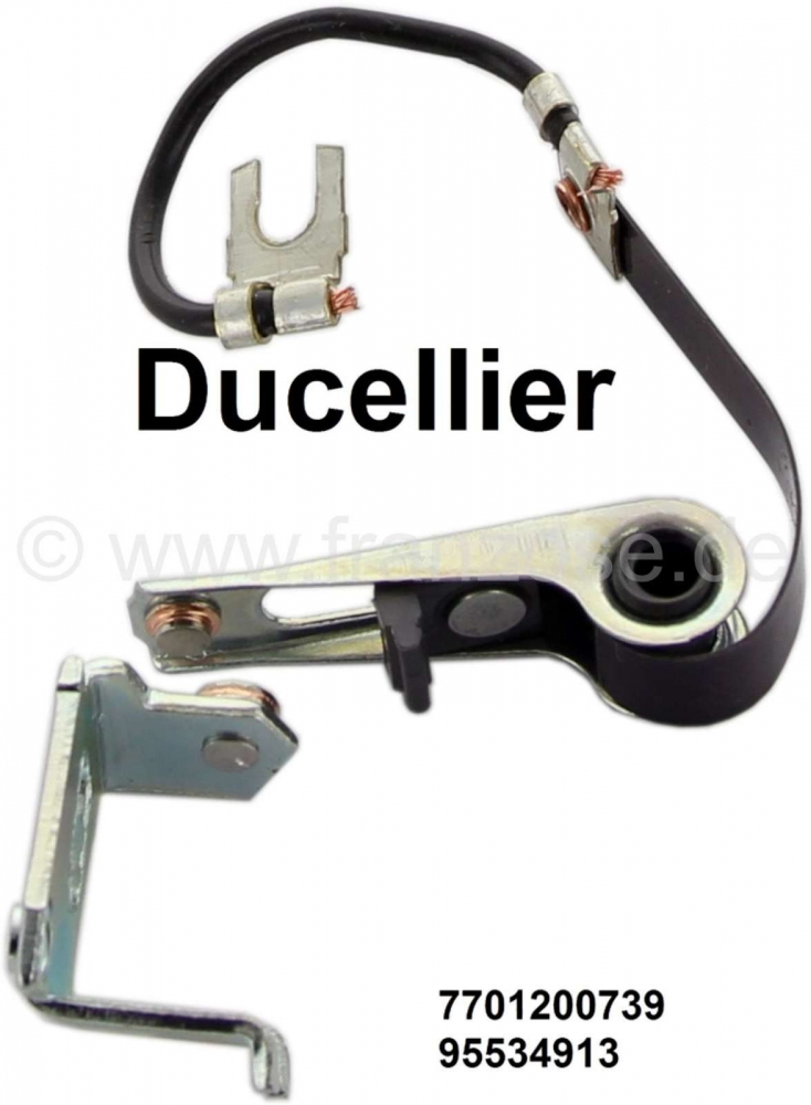 Alle - Ducellier, contacten. Geschikt voor Renault R4, R5, R9, R16, R20. Renault Alpine A110. Cit