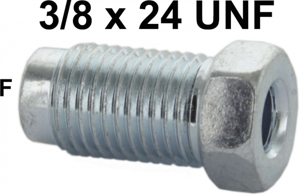 Peugeot - Felsschroef. F-vertanding. Schroefdraad: 3/8 x 24UNF. Breedte over vlakken: 11mm. Geschikt