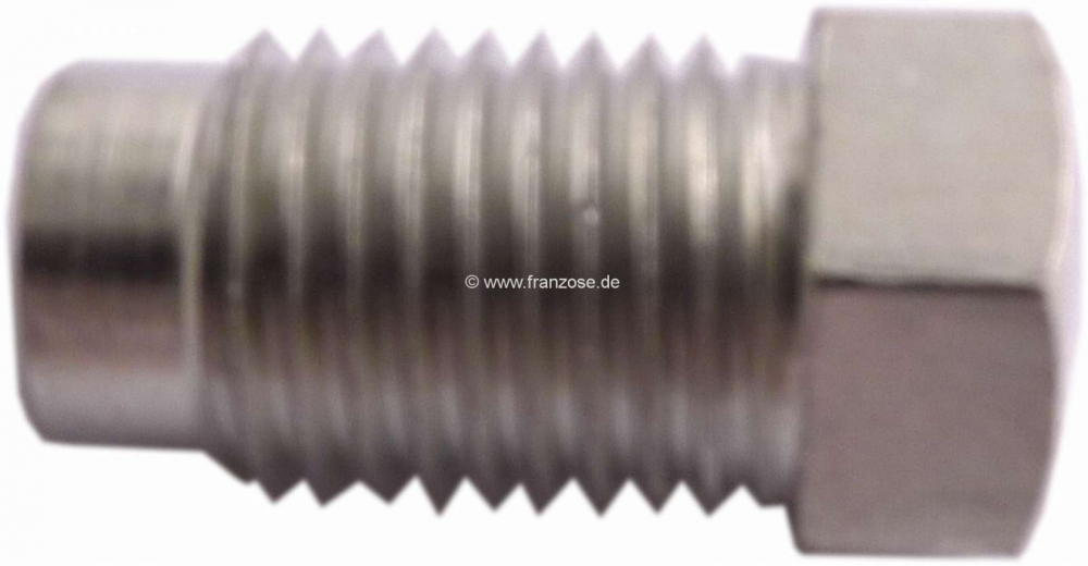 Sonstige-Citroen - Flare schroef 7/16x20UNF voor 6,5mm kabel. Totale lengte + breedte: 12 x 23mm
