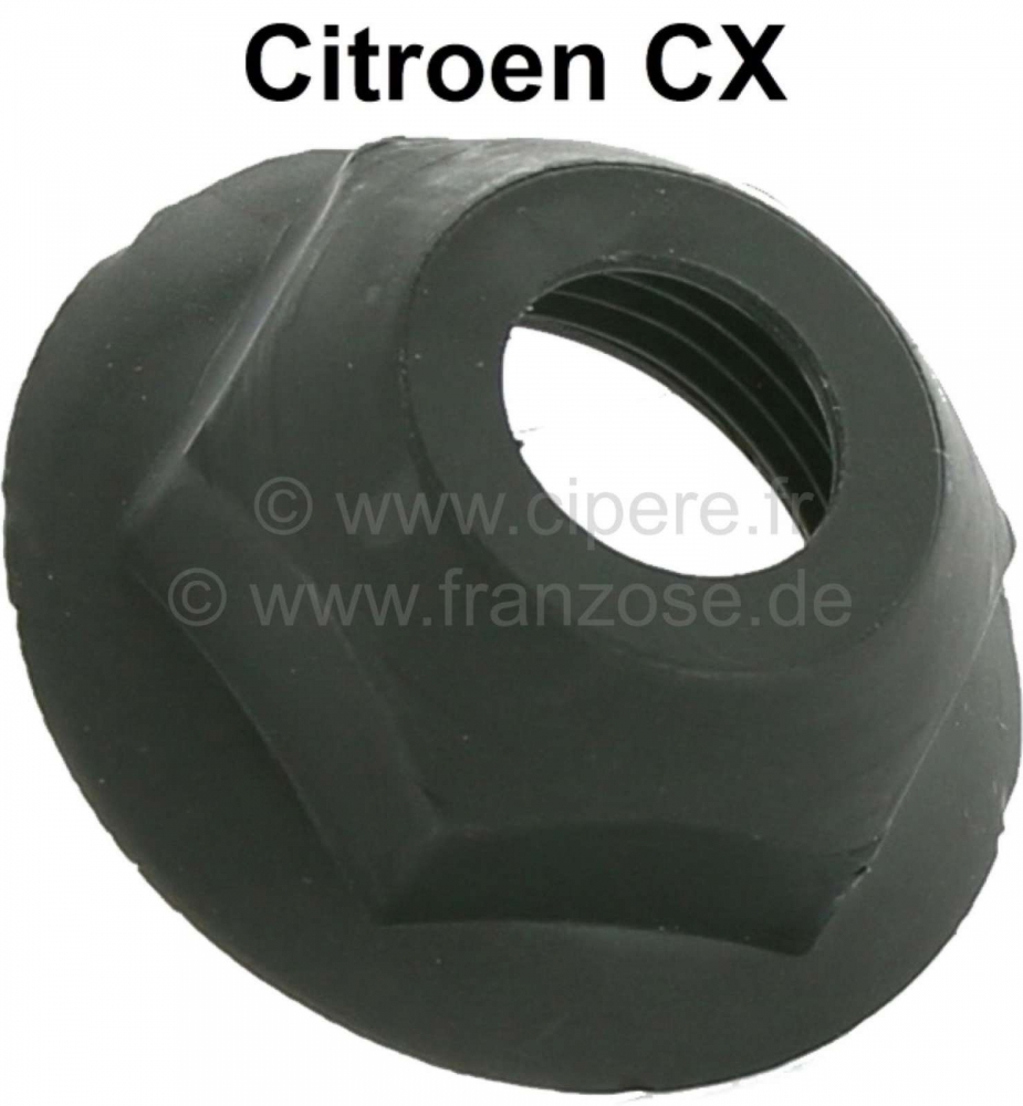 Sonstige-Citroen - Plastic dop (moer) over de as van de ruitenwisser. Kleur: zwart. Geschikt voor Citroen CX.