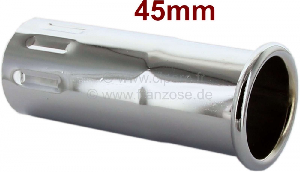 Sonstige-Citroen - Verchroomde uitlaatkap. 45 mm binnendiameter. Universele pasvorm. Reproductie van de typis