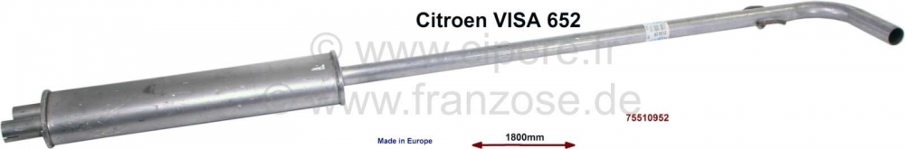 Sonstige-Citroen - VISA 652, voordemper (midden). Geschikt voor Citroen VISA 652 (2 cilinder). Of. Nr. 755109