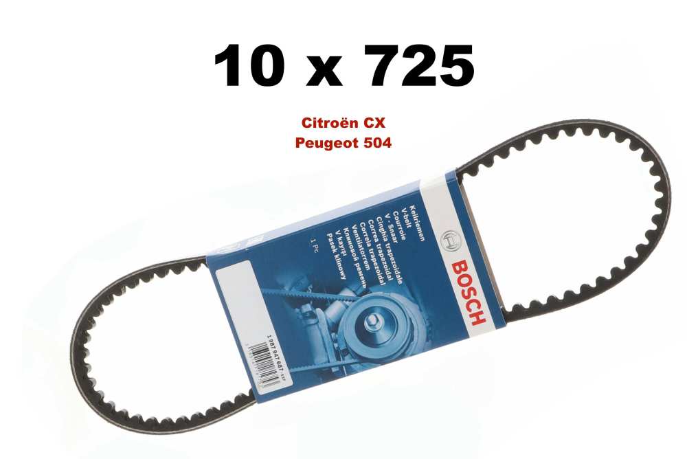 Sonstige-Citroen - V-snaar 10x725mm. Geschikt voor Peugeot 504, Citroën CX