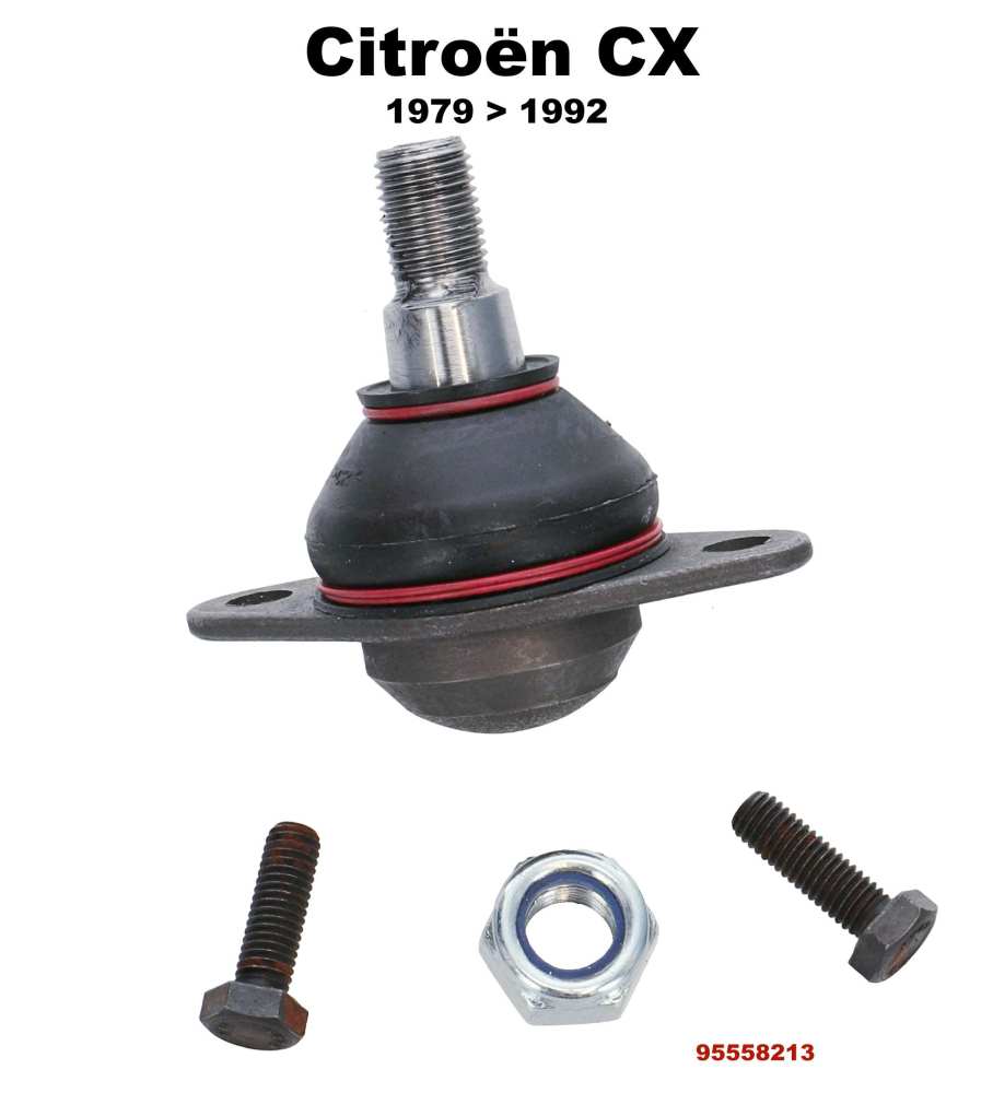 Sonstige-Citroen - Onderste kogelbout (vooras, links of rechts). Geschikt voor Citroen CX, vanaf bouwjaar 197