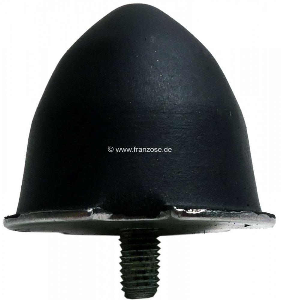 Citroen-2CV - P 204, rubber stop achteras, Peugeot 204, Or.No. 516610. De plaatstalen schijf heeft een d