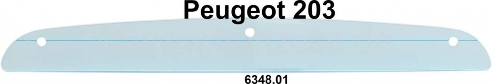 Peugeot - P 203, glas (kunststof) voor kentekenplaatverlichting (Type2 + Type3). Geschikt voor Peuge