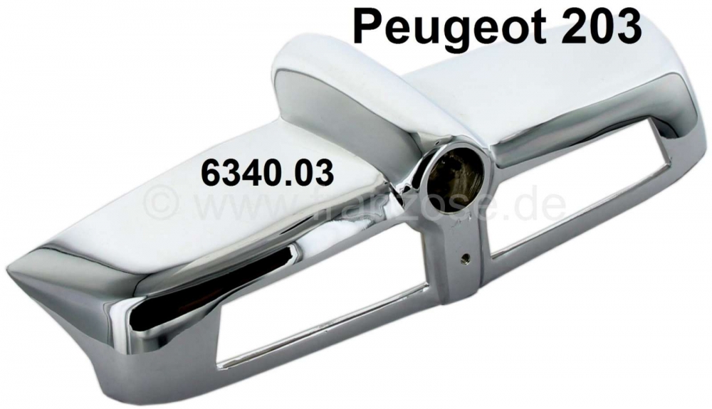 Peugeot - P 203, kentekenplaatverlichting behuizing, 2 versie. Geschikt voor Peugeot 203. reproducti