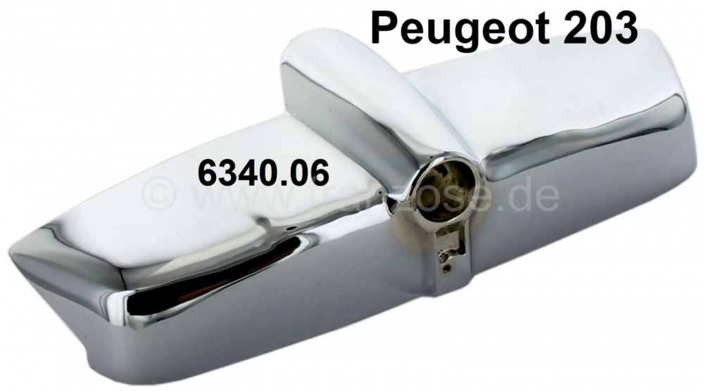 Peugeot - P 203, kentekenplaatverlichting behuizing, 3 versie. Geschikt voor Peugeot 203. reproducti