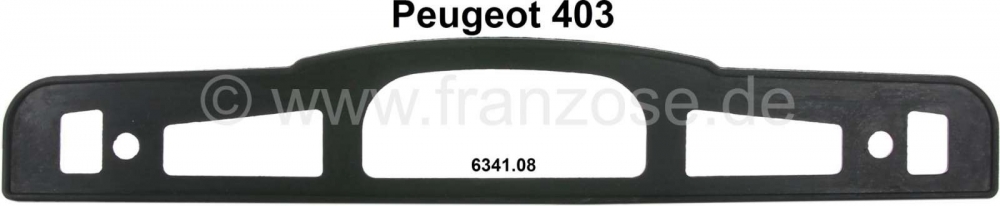 Peugeot - P 403, rubber onder de kentekenplaatverlichting. Geschikt voor Peugeot 403, Bestelnr. 6341
