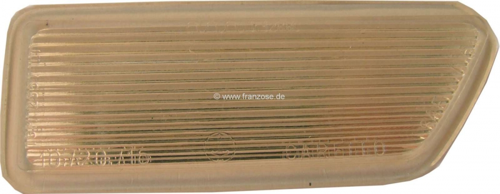 Peugeot - P 404, glas voor kentekenplaatverlichting helder, rechts, voor cabrio