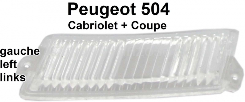 Renault - P 504, kap voor kentekenplaatverlichting links. Geschikt voor Peugeot 504 Cabriolet + 504 