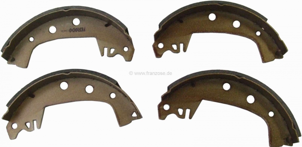 Renault - Remschoenen (1 set). Remsysteem: Bendix. Geschikt voor de vooras bij Renault R4, R5. Gesch