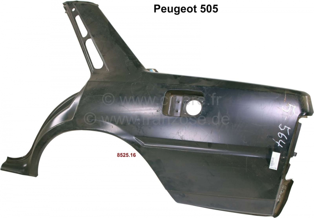 Peugeot - P 505, linker achterspatbord. Geschikt voor Peugeot 505 berline. Of. Nr. 8525.16
