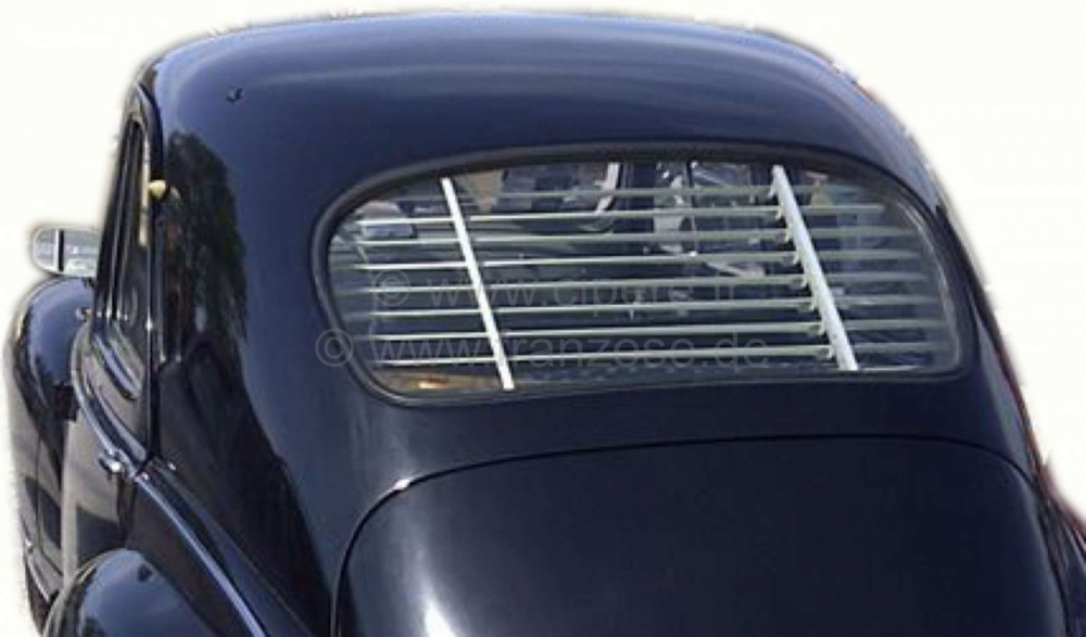 Peugeot - P 203, blindering achterruit . Geschikt voor Peugeot 203 berline, met grote achterruit (19