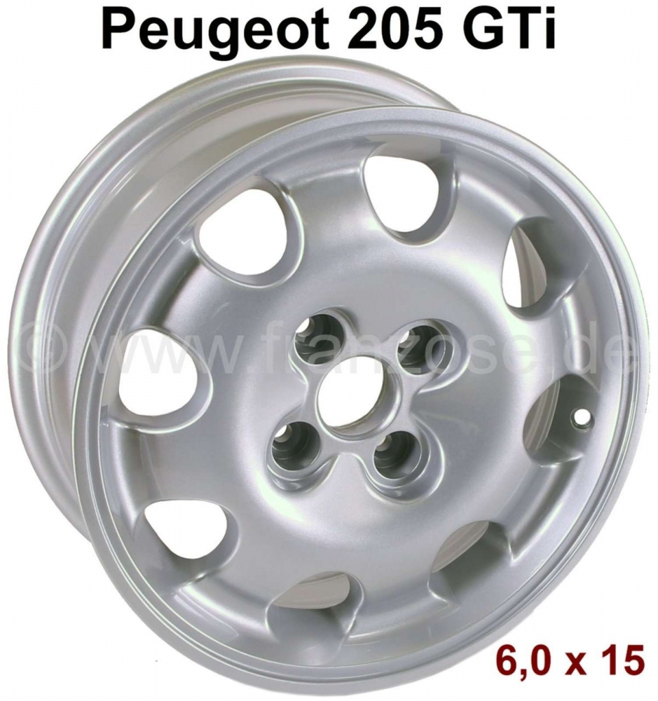 Peugeot - Velg, maat: 6.0 x 15. Offset: 19. Boutcirkel: 4 x 108. Centreergat (centrering): 65.1mm (v