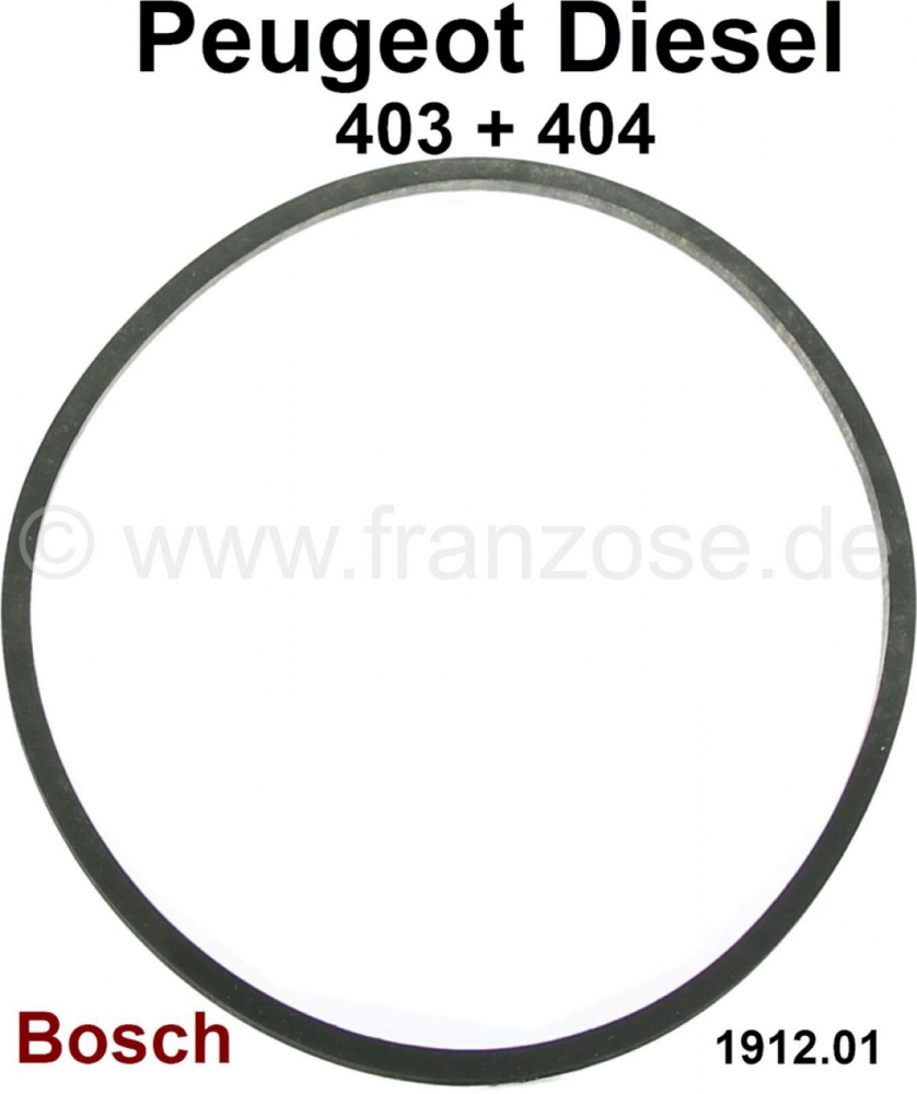 Sonstige-Citroen - P 403/404, Bosch diesel filter pakking. Afmeting: 75x83x3mm. Geschikt voor Peugeot 403 die