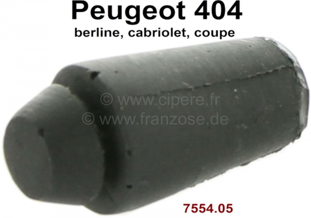 Peugeot - P 404, rubberen buffer (eerste versie) voor de opklapbare kentekenplaathouder achter (tank