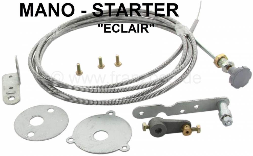 Renault - Ombouwset voor automatische start (automatische koude start, choke) naar handbediende chok