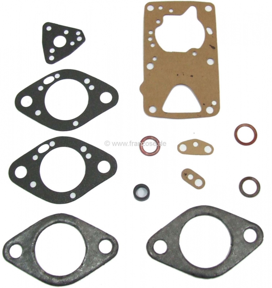 Peugeot - P 104/205/309, carburateur pakkingset Solex 32 BISA. Geschikt voor Peugeot 104, 205, 309, 