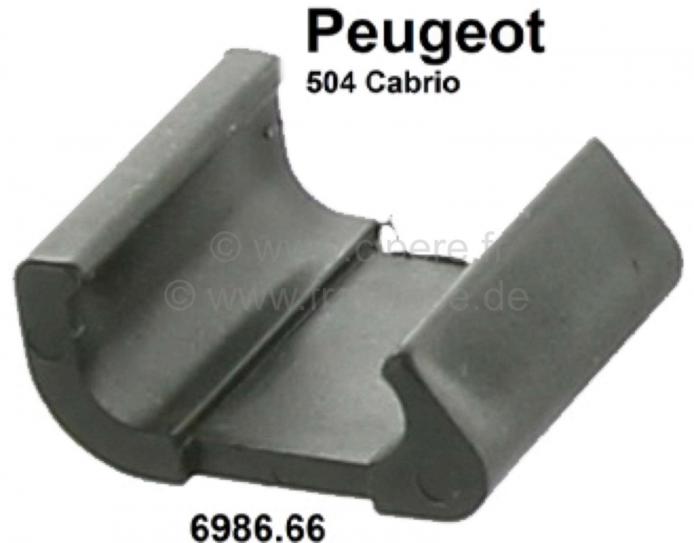 Peugeot - P 504C, bevestigingsclip voor afdekzeil. Geschikt voor Peugeot 504 Cabrio. Per stuk. Of. N