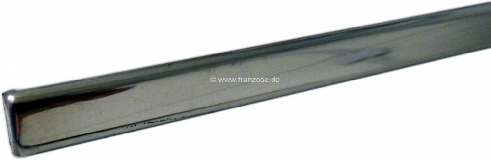 Peugeot - P 403, gepolijste roestvrijstalen sierstrip, Peugeot 403, rechter achterspatbord. Breedte 