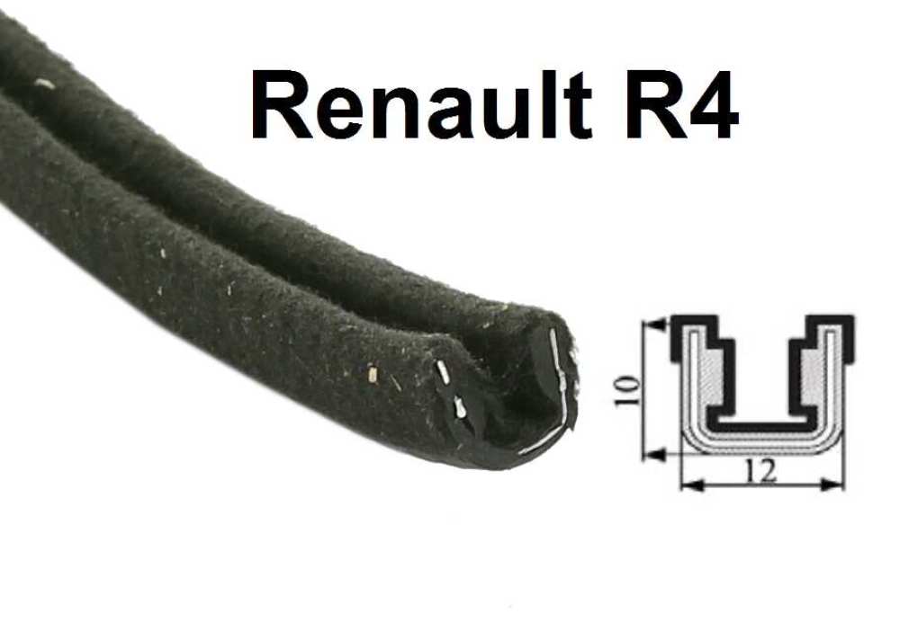Peugeot - R4, schuifraamgeleider, geschikt voor Renault R4 + R10. Per meter! De raamgeleider past in