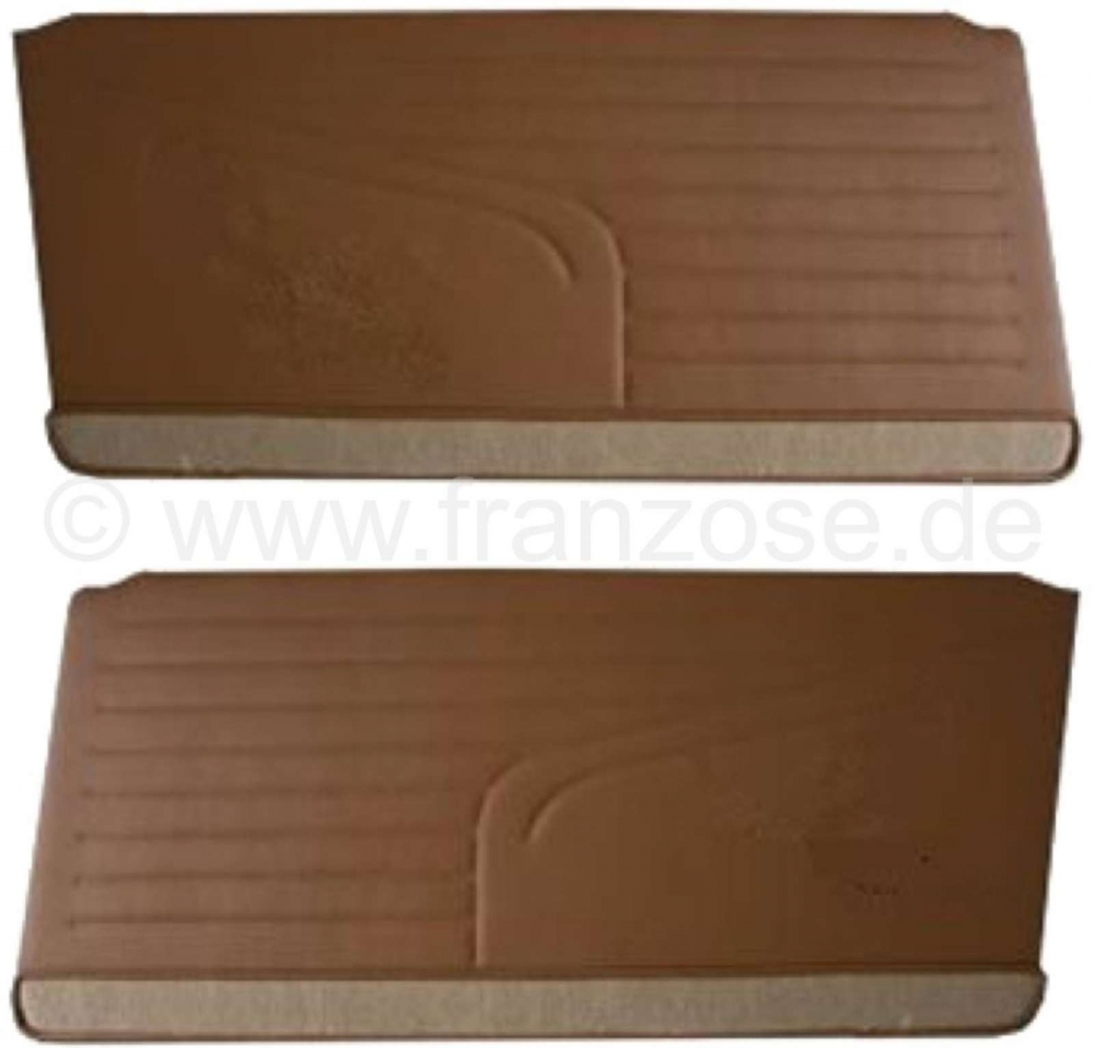 Peugeot - P 304, deurbekleding, kunstleer bruin marron (2 stuks, links + rechts). Geschikt voor Peug