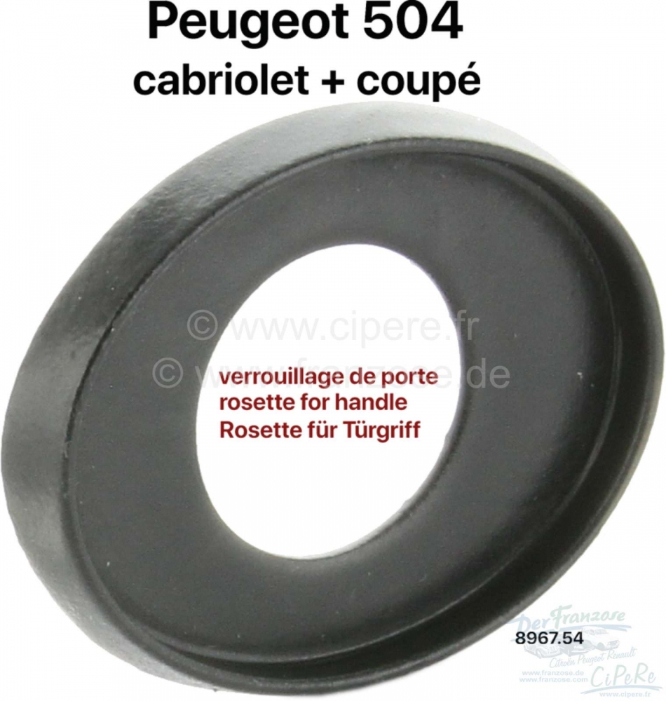 Renault - P 504C, afdekplaat (rozet) voor montage van de handgreep in de deurbekleding (wordt onder 