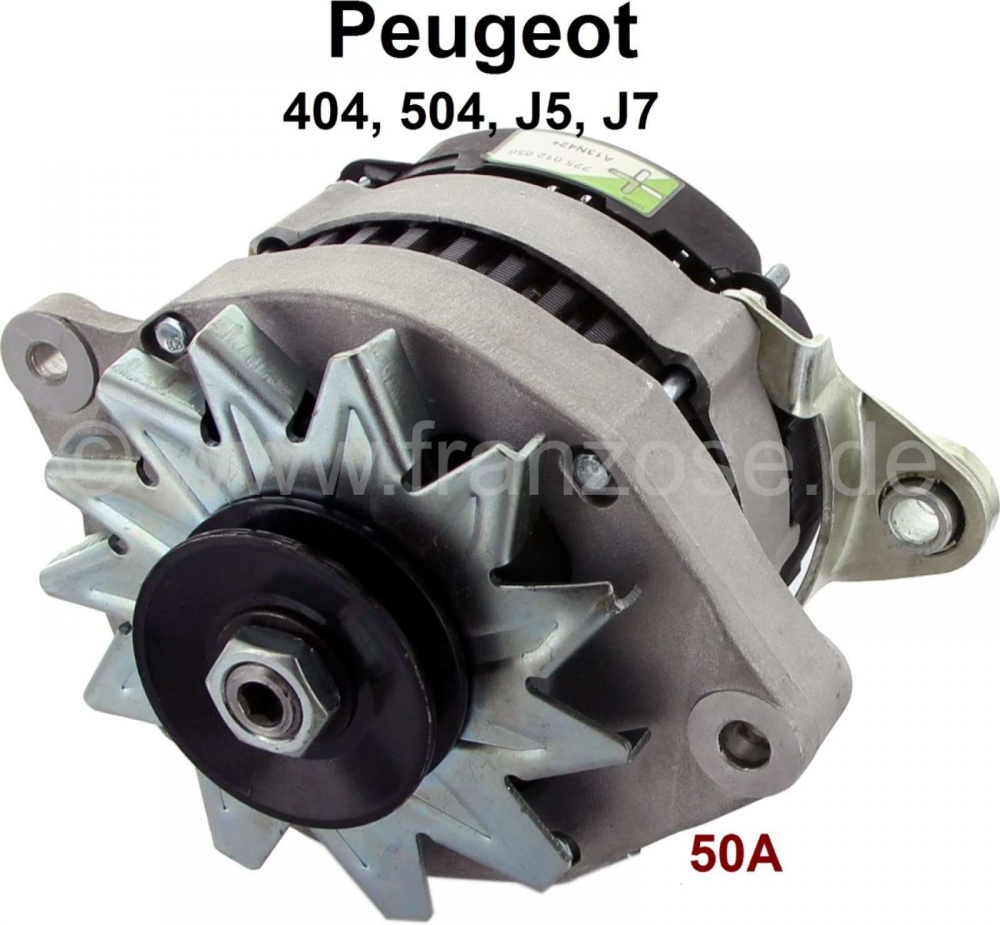 Peugeot - P 404/504, dynamo (met geïntegreerde dynamoregelaar). Geschikt voor Peugeot 404, Peugeot 