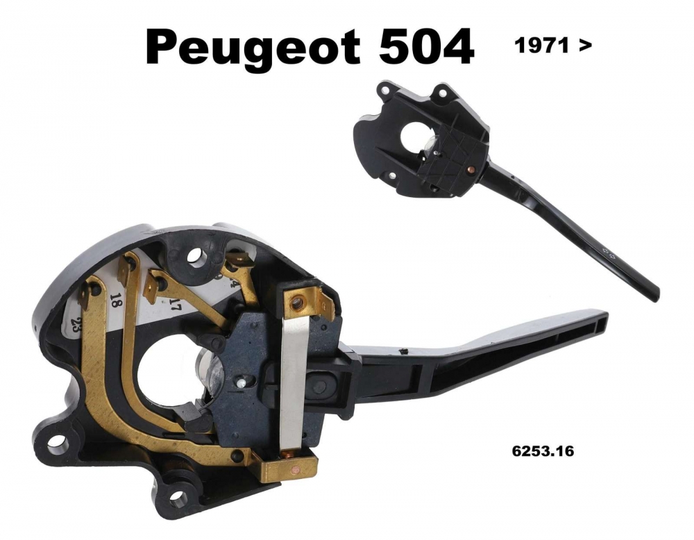 Peugeot - P 204, richtingaanwijzerschakelaar voor rechts stuur! Bestelnr.631526