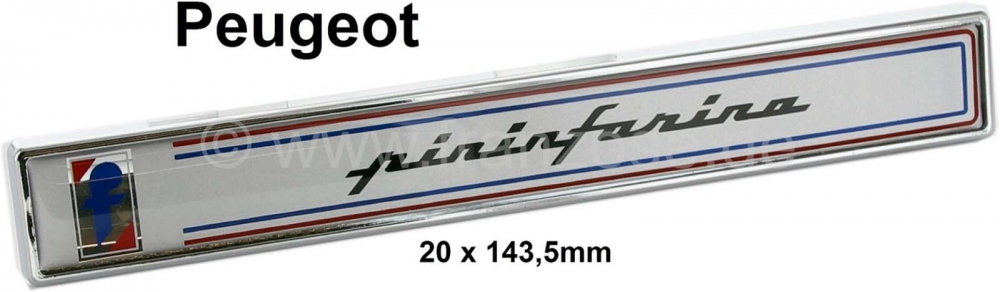 Peugeot - Pininfarina belettering op de zijkant. Peugeot 404 Cabrio + Coupé. Peugeot 504 Cabrio + C