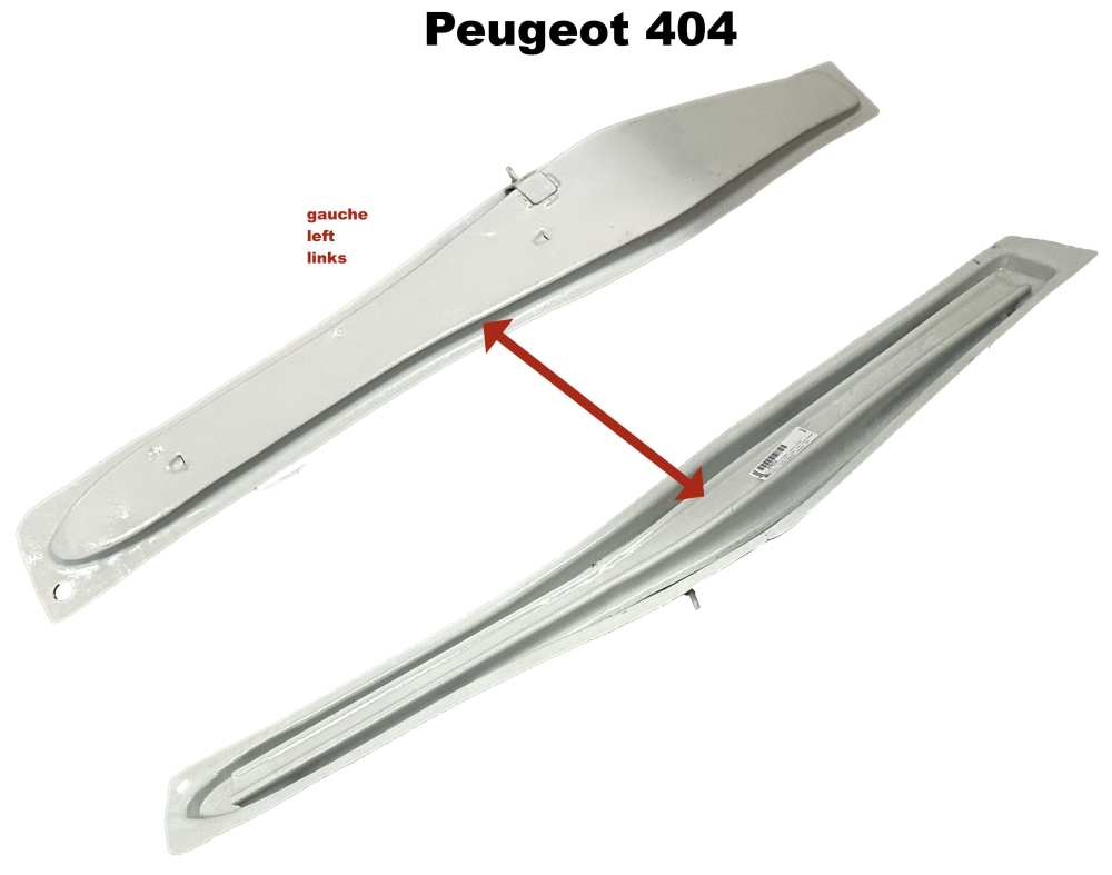 Peugeot - P 404, chassisplaat, overgang van dorpel naar linker stoeltrede