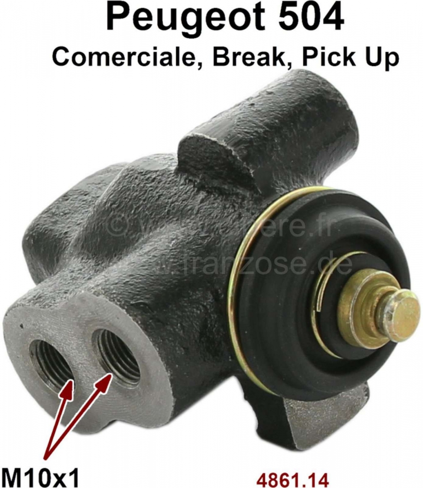 Peugeot - P 504, remkrachtregelaar. Geschikt voor Peugeot 504 Comerciale (bestelwagen). 504 Break, P