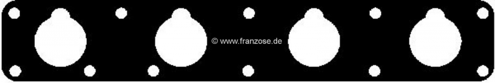 Peugeot - P 504, pakking inlaatspruitstuk. Geschikt voor Peugeot 504 benzinemotoren (1.8L + 2.0L). C