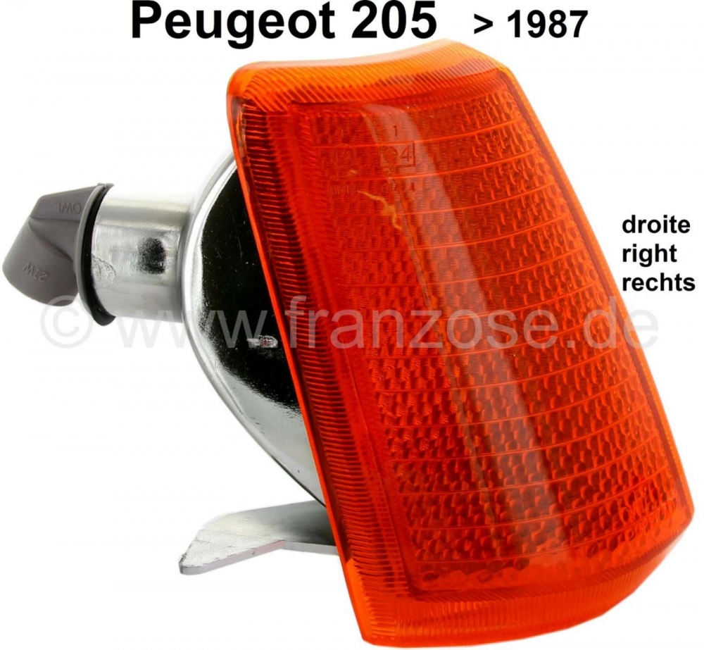 Peugeot - P 205, knipperlichtkap rechtsvoor tot 1987, Peugeot 205.