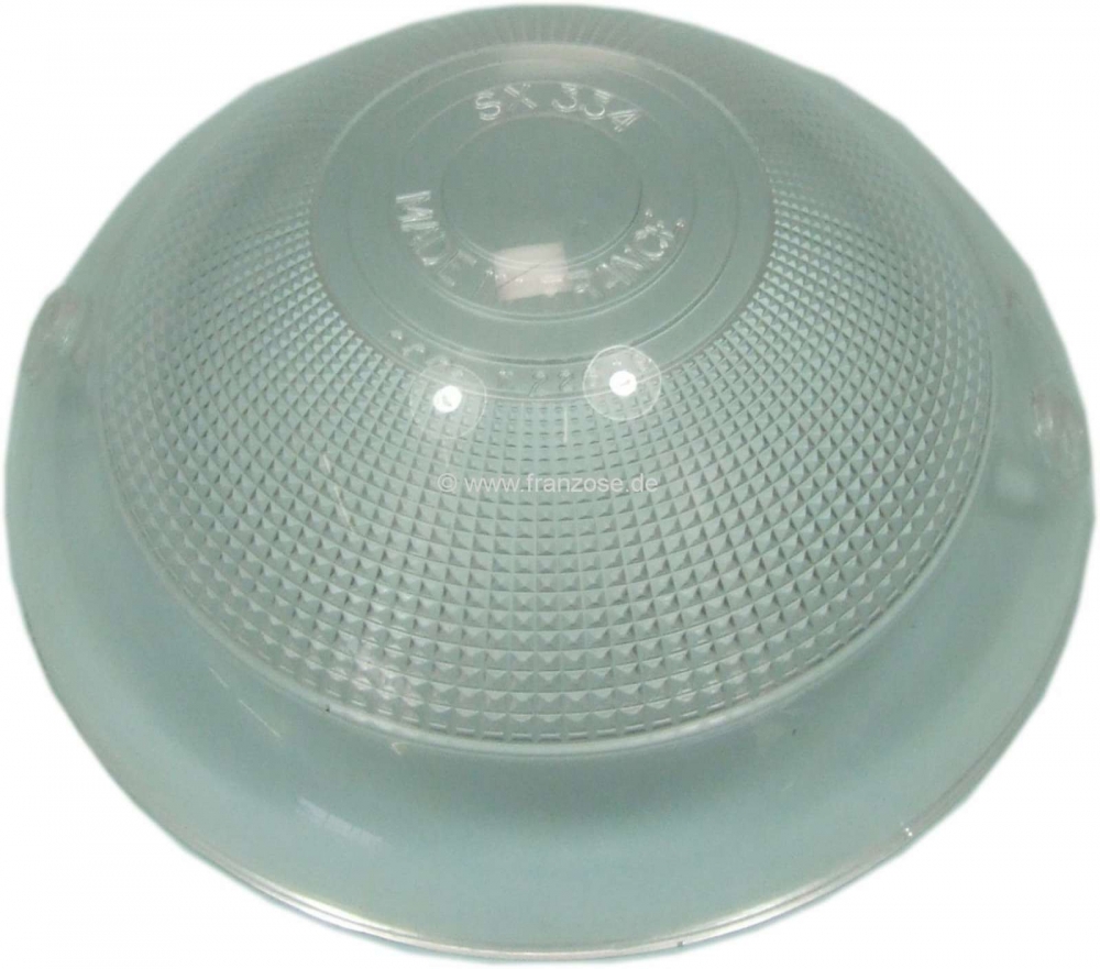 Peugeot - P 403, voorste knipperlichtkap, zonder chromen rand. Kleur: helder. Geschikt voor Peugeot 