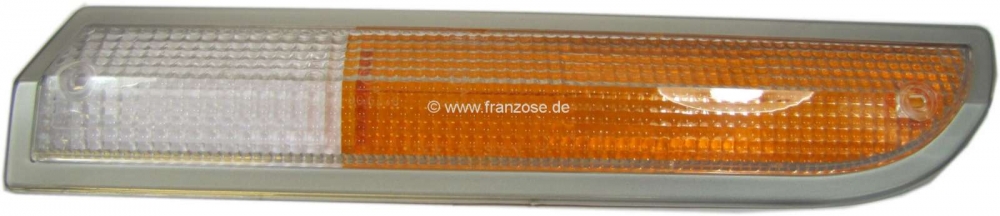 Peugeot - P 504, knipperlichtkap parkeerlicht links, tweekleurig, fabrikant Seima 426G, lengte 290mm