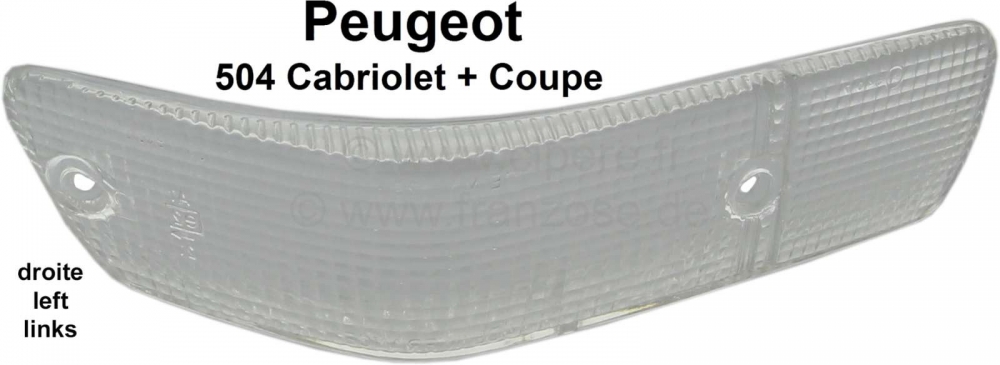 Renault - P 504C, knipperlichtkap rechtsvoor, Cabrio + Coupe, eerste serie! Kleur: wit-wit