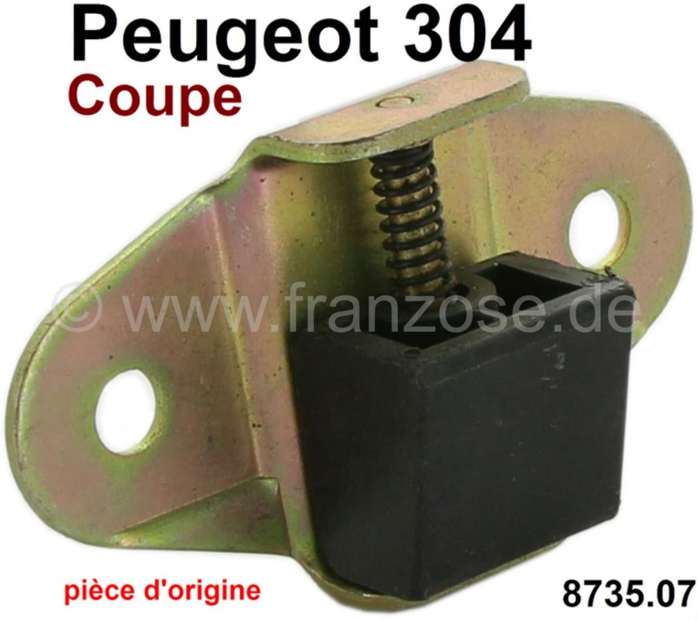 Peugeot - P 304, centreerwig voor de achterklep. Geschikt voor Peugeot 304 Coupé. Of. Nr. 8735.07 /